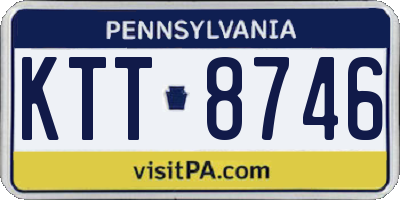 PA license plate KTT8746