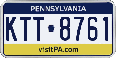 PA license plate KTT8761