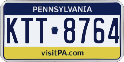 PA license plate KTT8764