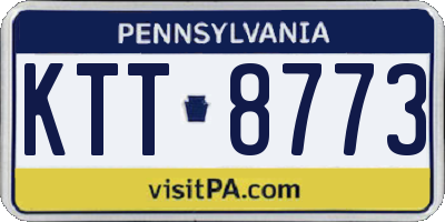 PA license plate KTT8773