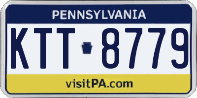 PA license plate KTT8779