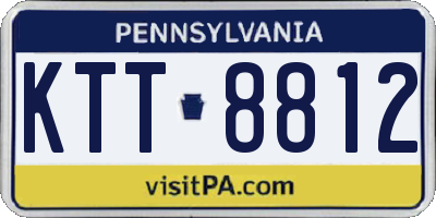 PA license plate KTT8812