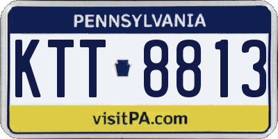 PA license plate KTT8813