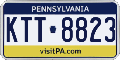 PA license plate KTT8823