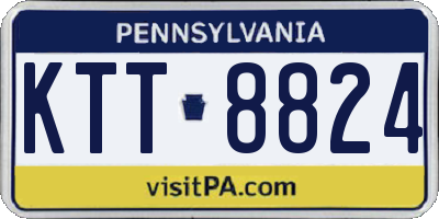 PA license plate KTT8824