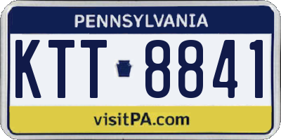 PA license plate KTT8841