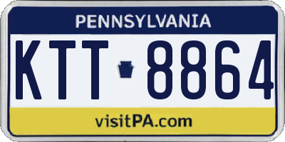 PA license plate KTT8864