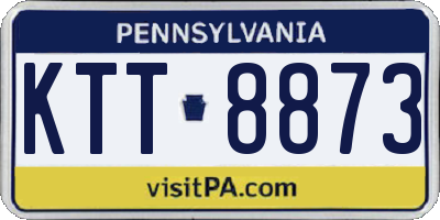 PA license plate KTT8873