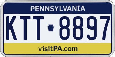 PA license plate KTT8897