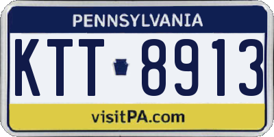 PA license plate KTT8913