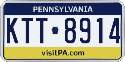 PA license plate KTT8914