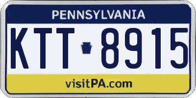 PA license plate KTT8915
