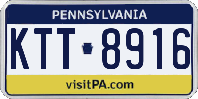 PA license plate KTT8916