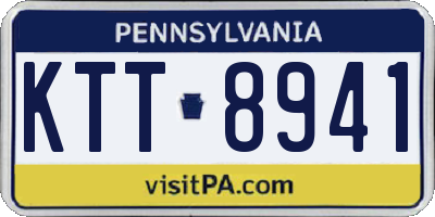 PA license plate KTT8941