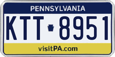 PA license plate KTT8951