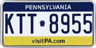 PA license plate KTT8955