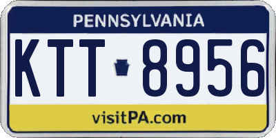 PA license plate KTT8956