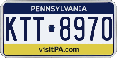 PA license plate KTT8970