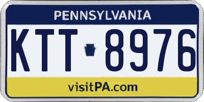 PA license plate KTT8976