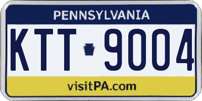 PA license plate KTT9004