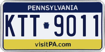 PA license plate KTT9011