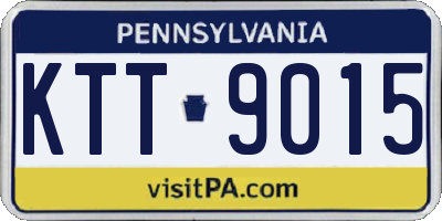 PA license plate KTT9015