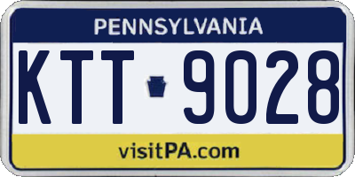 PA license plate KTT9028