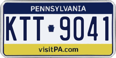 PA license plate KTT9041