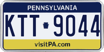 PA license plate KTT9044