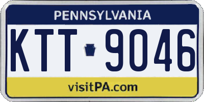 PA license plate KTT9046