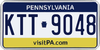 PA license plate KTT9048