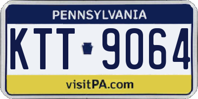 PA license plate KTT9064