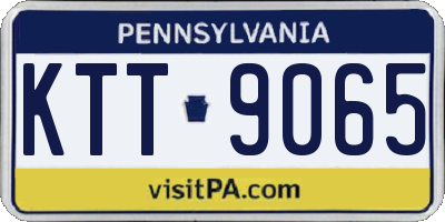 PA license plate KTT9065