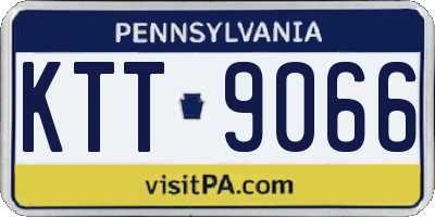 PA license plate KTT9066