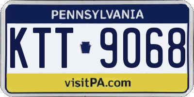 PA license plate KTT9068