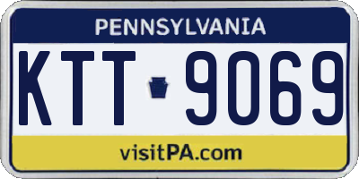 PA license plate KTT9069