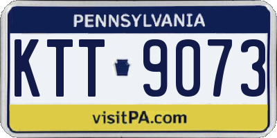 PA license plate KTT9073
