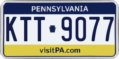 PA license plate KTT9077