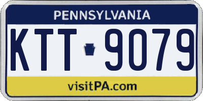 PA license plate KTT9079
