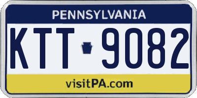 PA license plate KTT9082