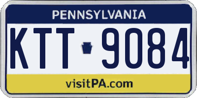 PA license plate KTT9084
