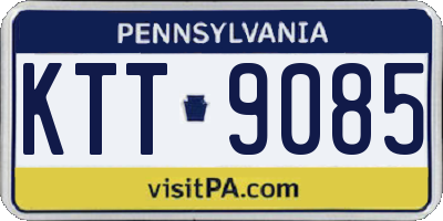 PA license plate KTT9085