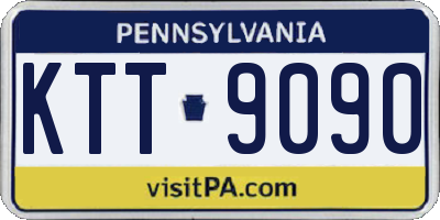 PA license plate KTT9090