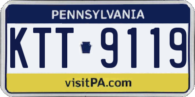 PA license plate KTT9119