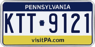 PA license plate KTT9121