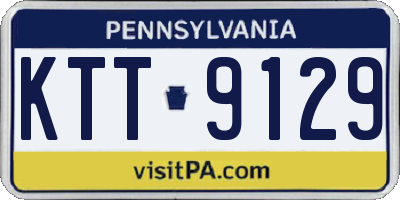 PA license plate KTT9129