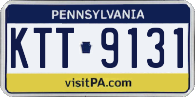 PA license plate KTT9131