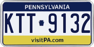 PA license plate KTT9132