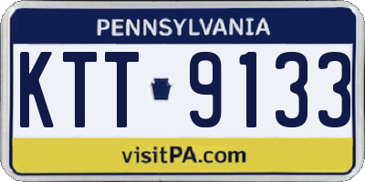PA license plate KTT9133