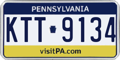 PA license plate KTT9134